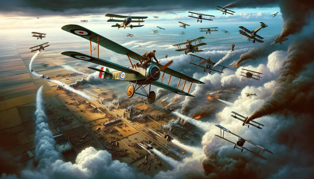 Första världskriget och introduktionen av flygplan på slagfältet