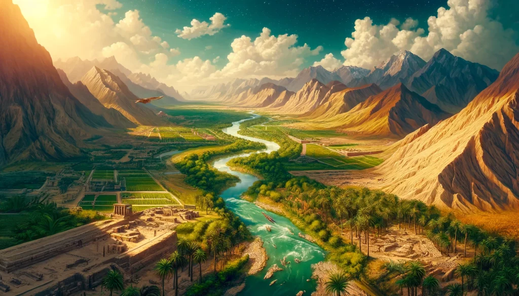geografiska och historiska sammanhanget för sumererna i Mesopotamien runt 4500 f.Kr.