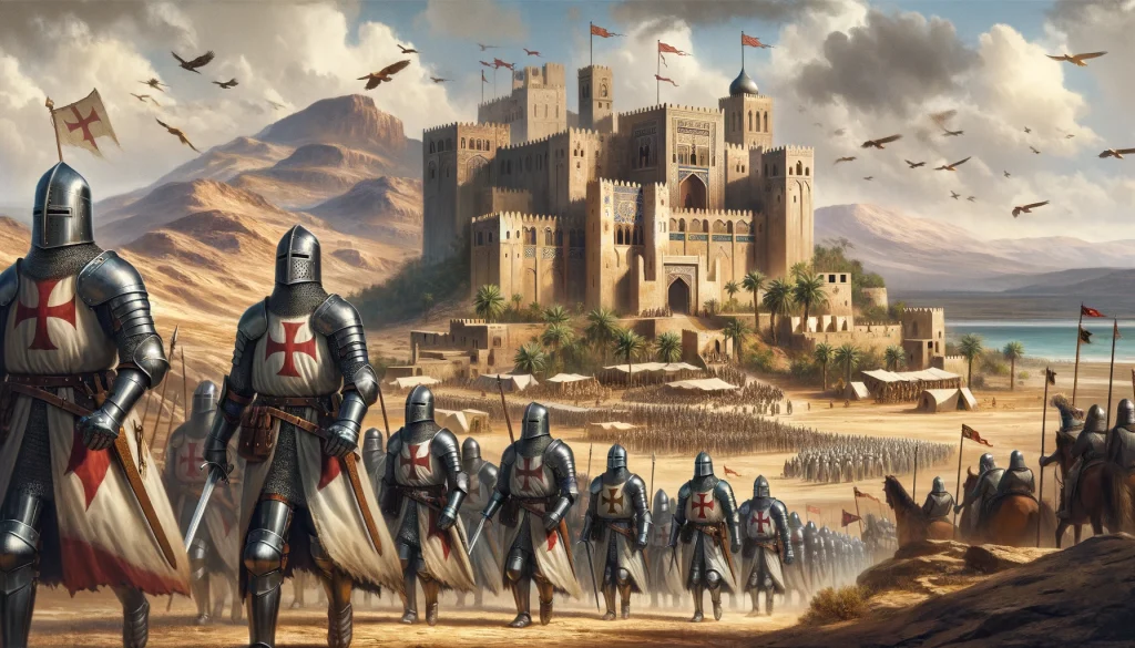 Det Femte Korståget marscherar