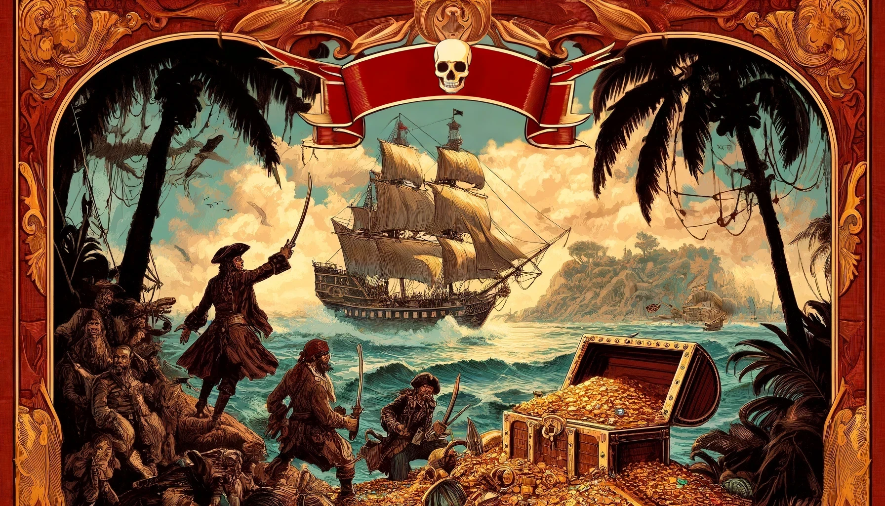 Äventyr, skatter och legender från piraternas gyllene era