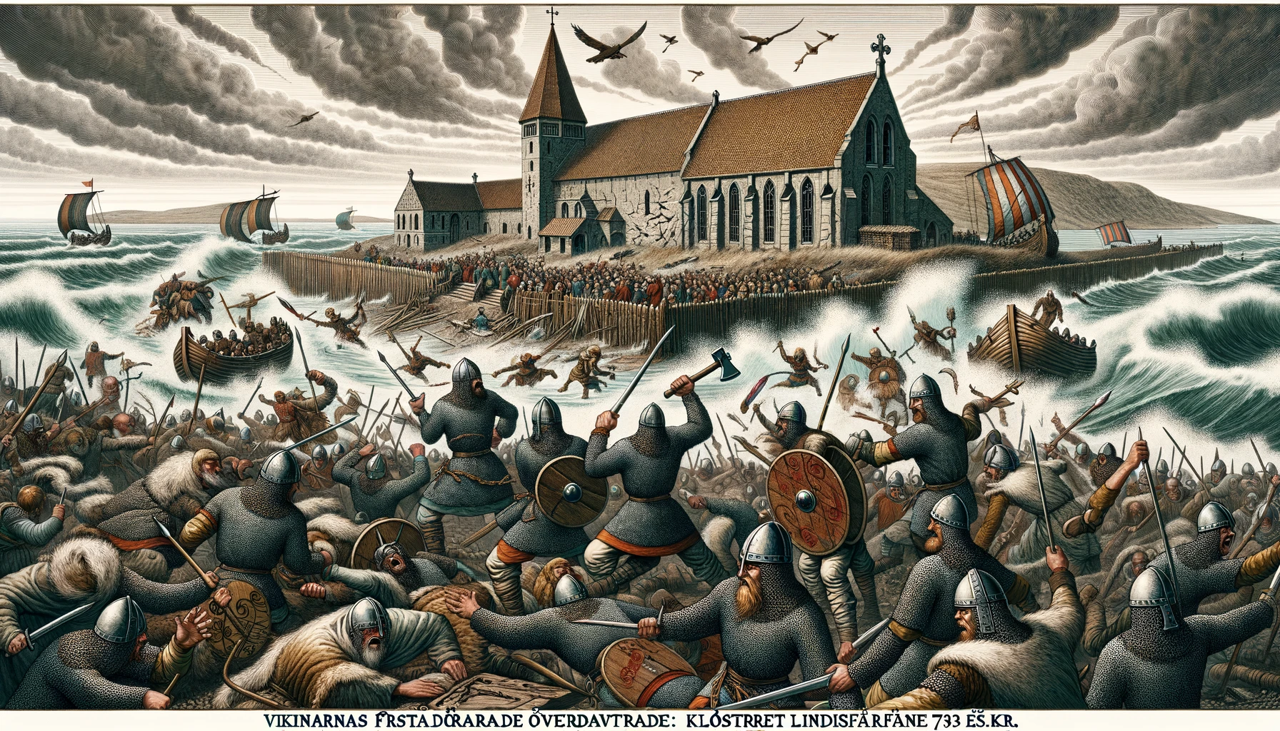 Klostret Lindisfarne 793 e.Kr.