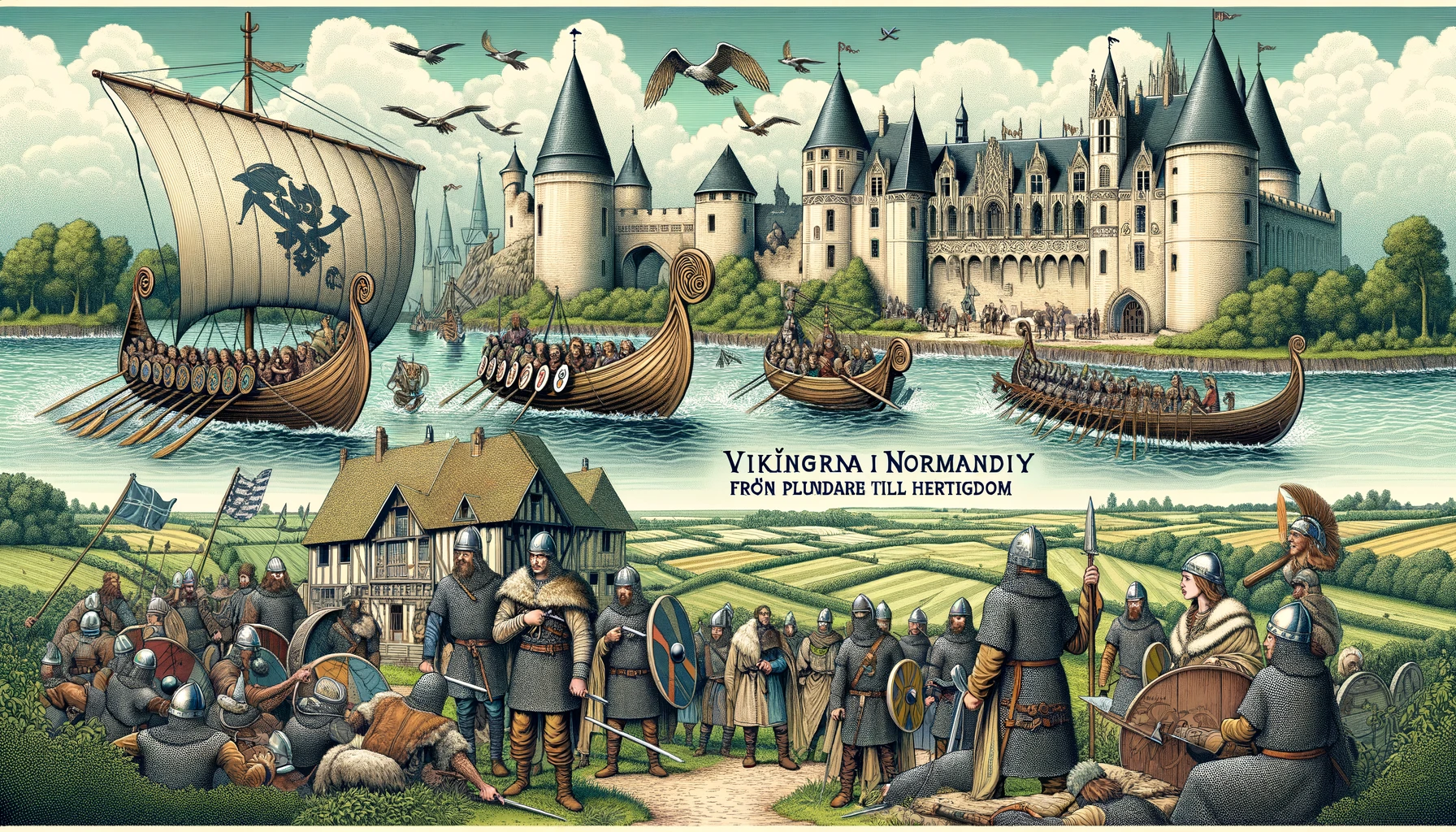 Vikingarna i Normandie – från plundrare till hertigdom