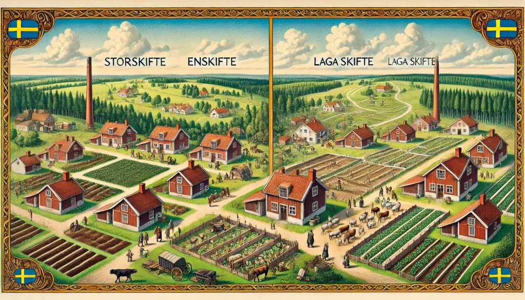 Storskifte enskifte och laga skifte