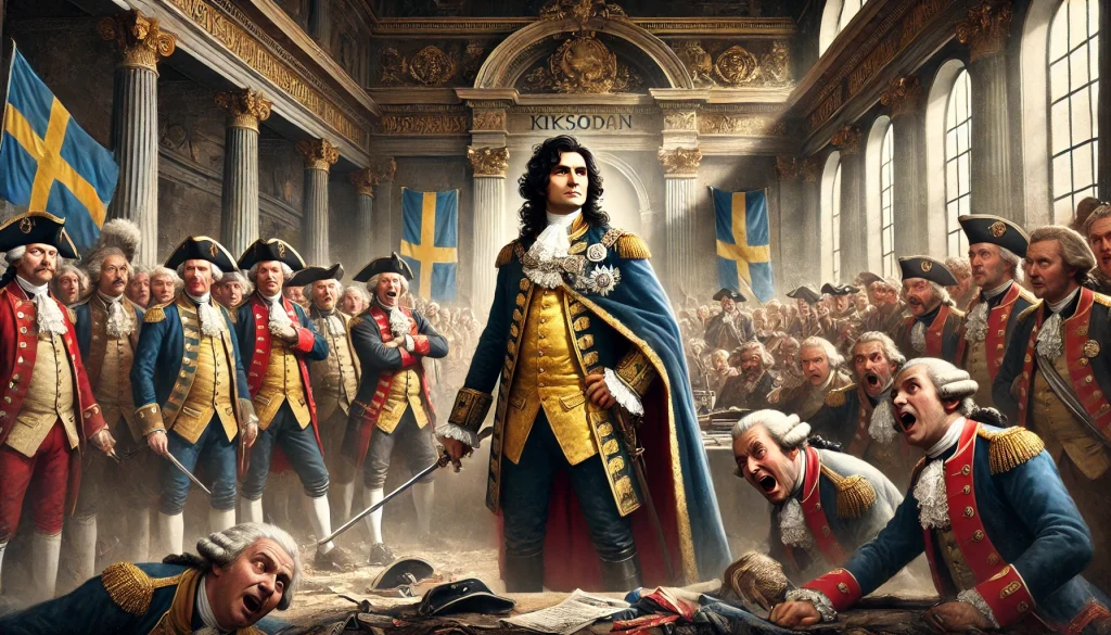 Gustav III statskupp och slutet på Hattar och Mössor