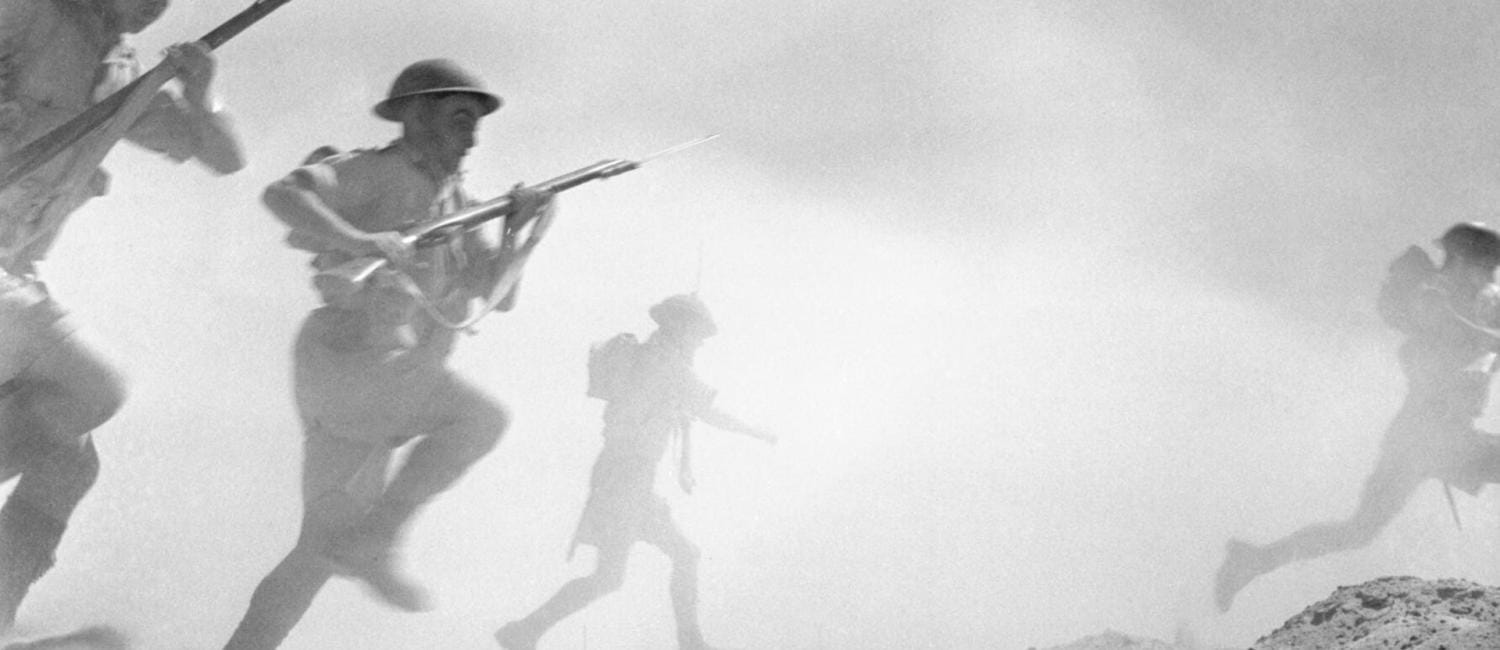 Majoren som ledde sina män i strid med ett paraply