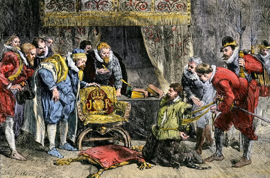 Guy-Fawkes, James I och krutkonspirationen 1605