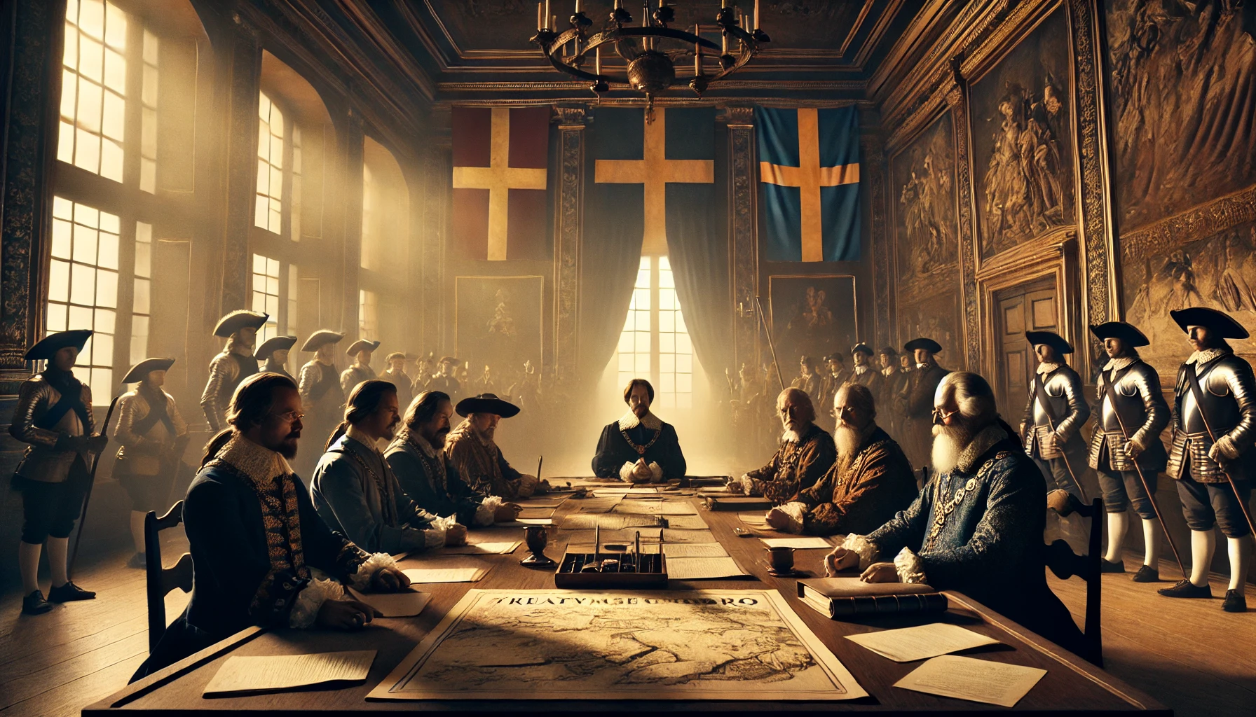 Freden i Brömsebro 1645 avslutade Torstenssons krig mellan Sverige och Danmark-Norge. Genom avtalet fick Sverige strategiska territorier som Jämtland, Härjedalen, Gotland och Ösel, vilket stärkte landets position i Östersjöområdet.