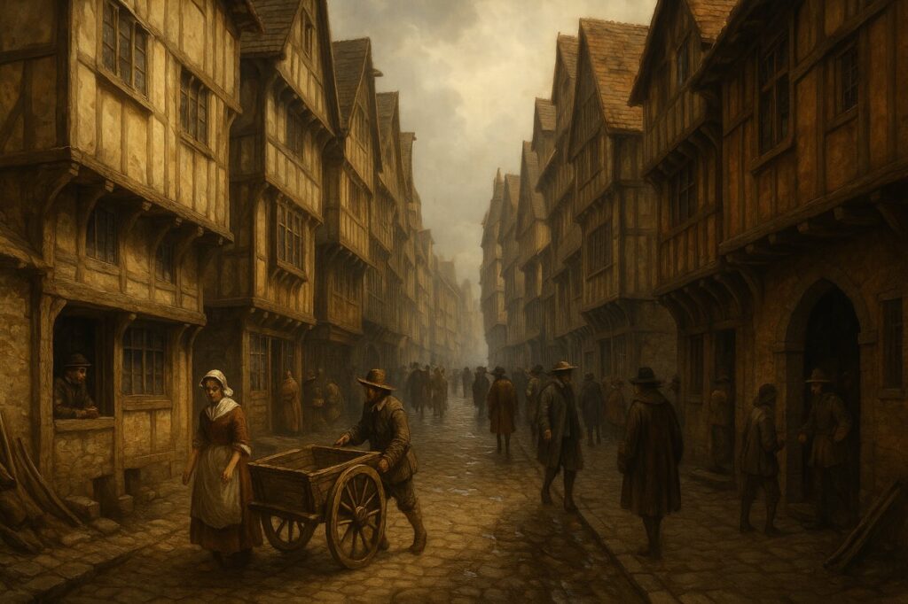 London 1666 innan branden