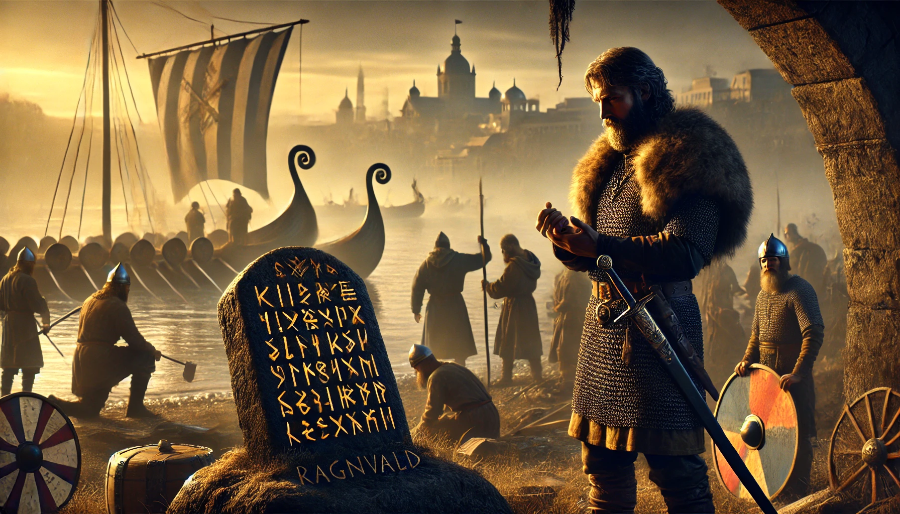 Ragnvald är en av de få namngivna varjagerna som har lämnat spår i historien genom runinskrifter i dagens Ryssland.