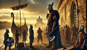 Rollo, även känd som Gengu-Hrólfr, var en vikingahövding som ledde räder mot Frankrike men senare accepterade en överenskommelse med den frankiske kungen Karl den Enfaldige år 911.
