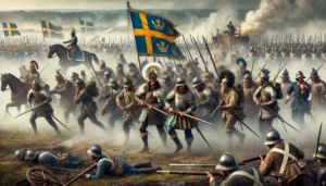 En bild som illustrerar Slaget vid Lützen