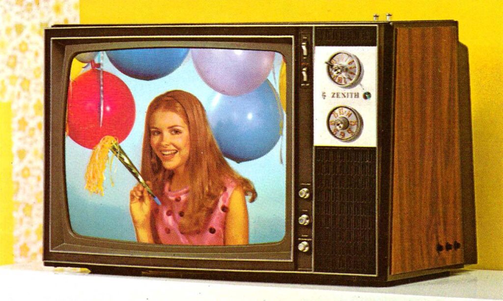 Zenith Färg-tv 1971