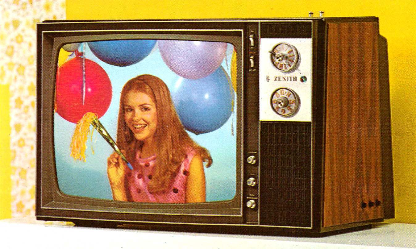 Zenith Färg-tv 1971