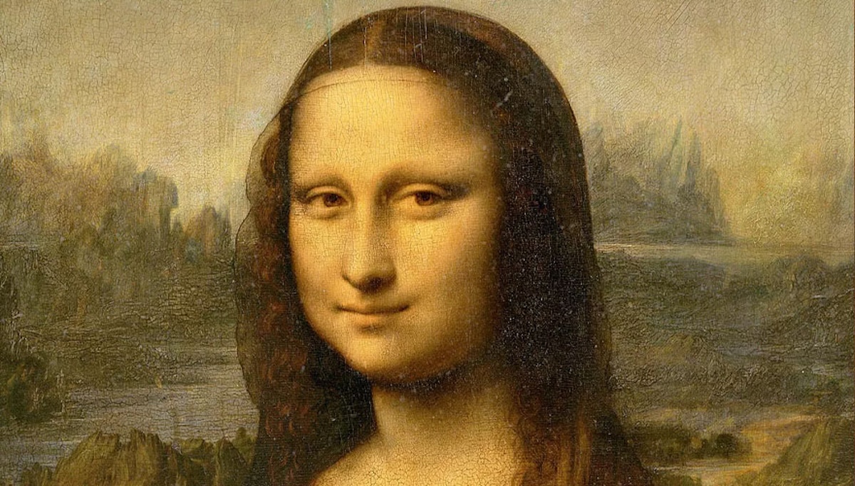 Den kända målningen Mona Lisa av Leonardo Da Vinci