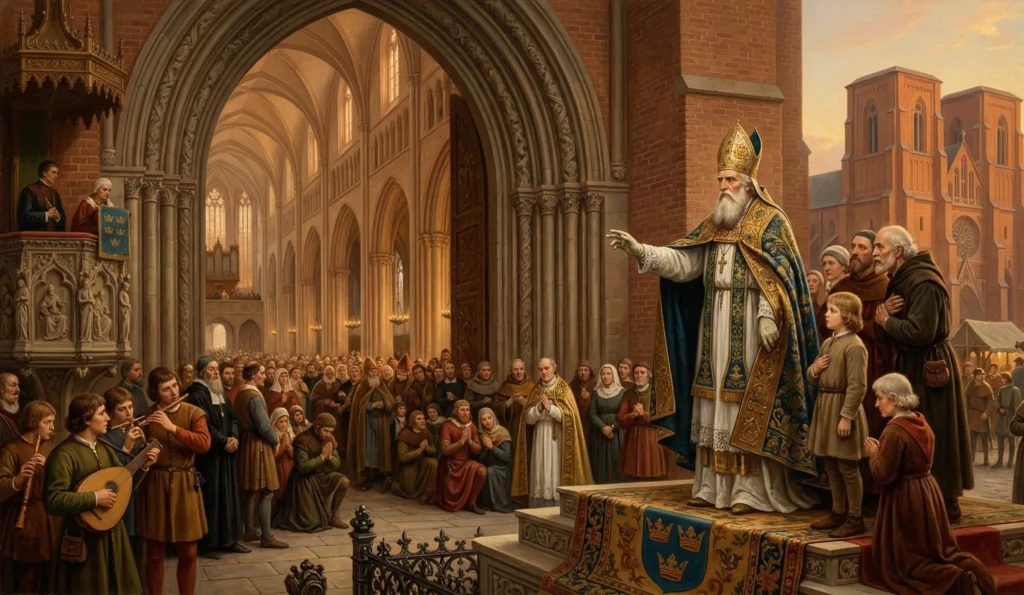 Invigningen av Uppsala Domkyrka maktens epicentrum