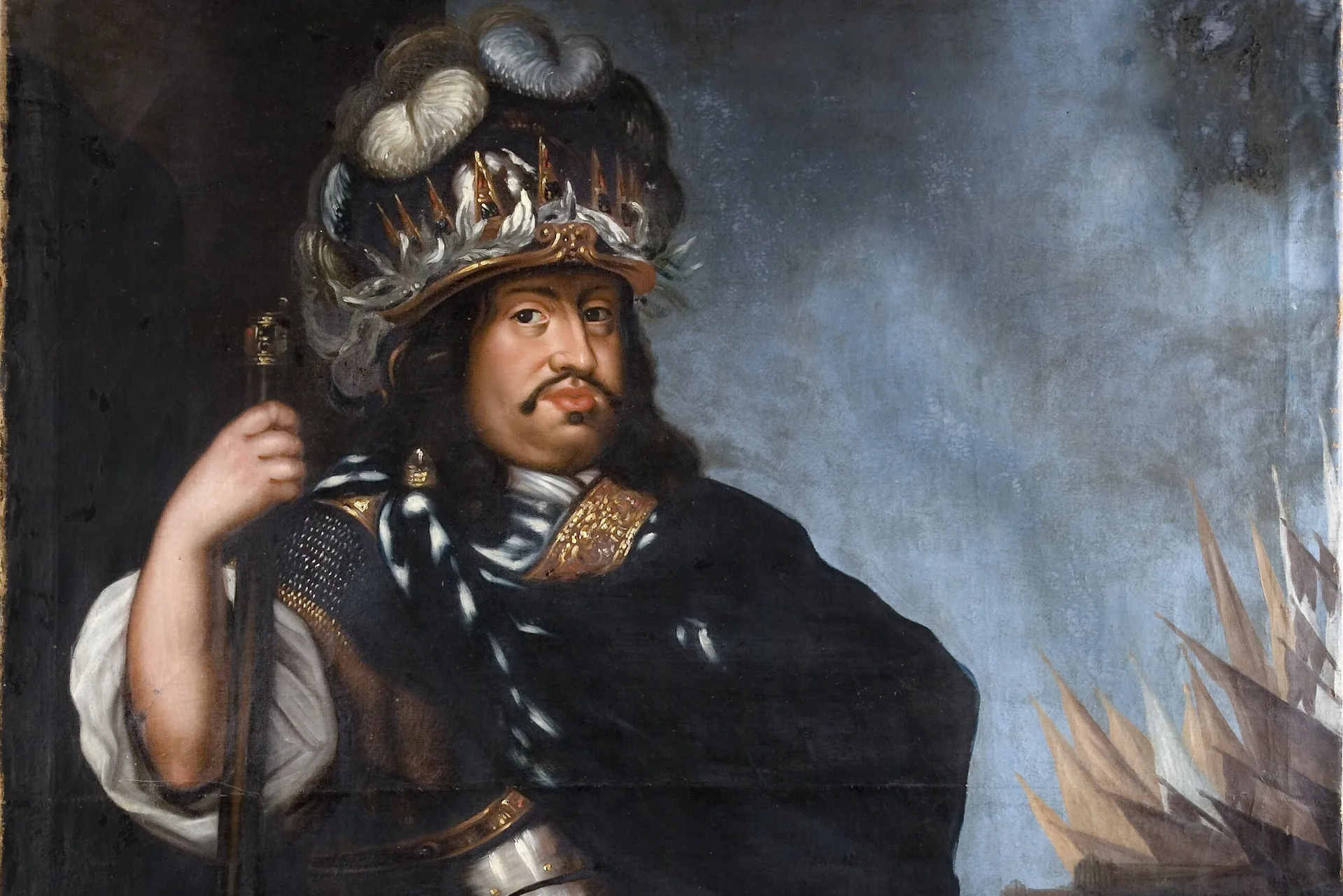 Målning Karl X Gustav som tronföljare från 1652–1653 av Sébastien Bourdon, Nationalmuseum (PDM).