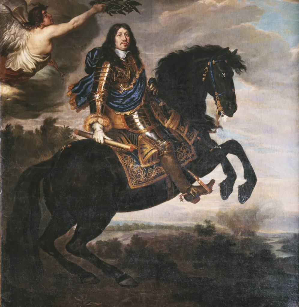 Målat porträtt Karl X Gustav. Foto: Skoklosters slott/SHM (PDM).