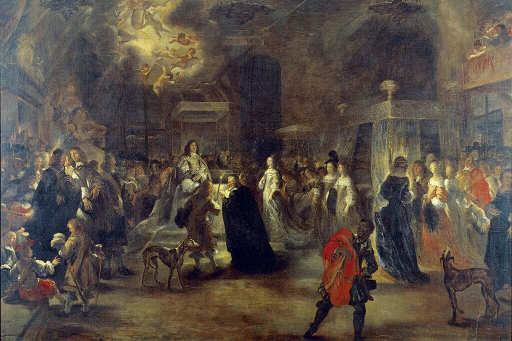 Karl X Gustavs förmälning med Hedvig Eleonora av Holstein-Gottorp 1654.© Juriaen Ovens/Nationalmuseum