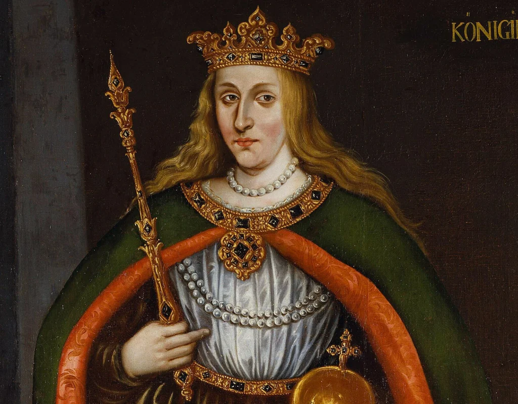 Bild: Nationalmuseum
Margareta (1353-1412) drottning av Danmark, Norge och Sverige. Okänd konstnär.