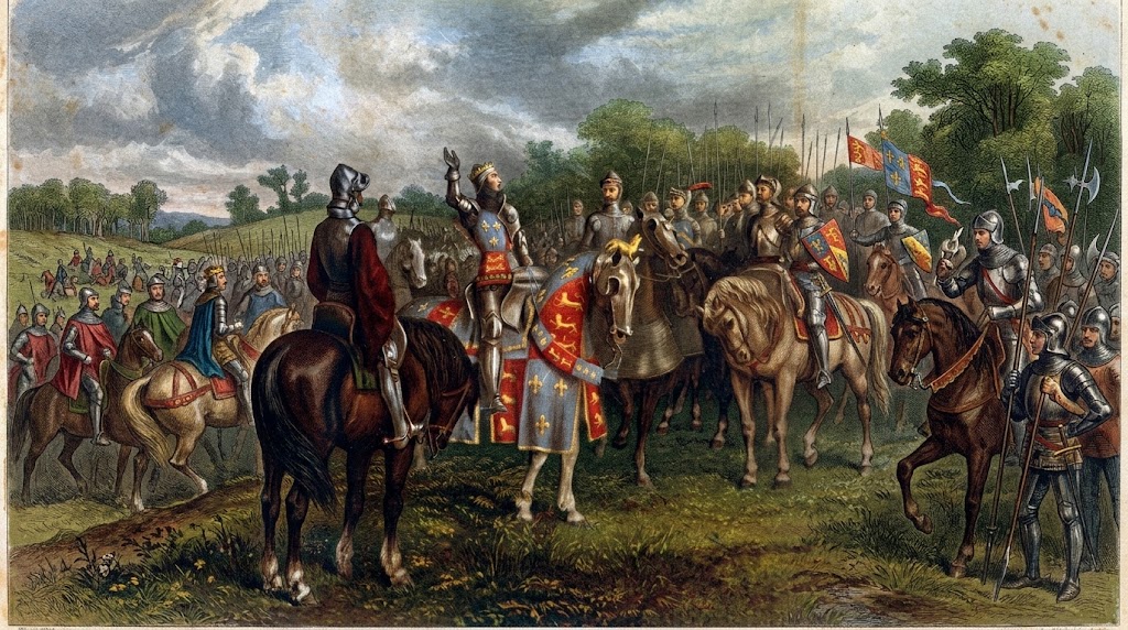Henrik V vid Agincourt – där riddarromantiken dog.