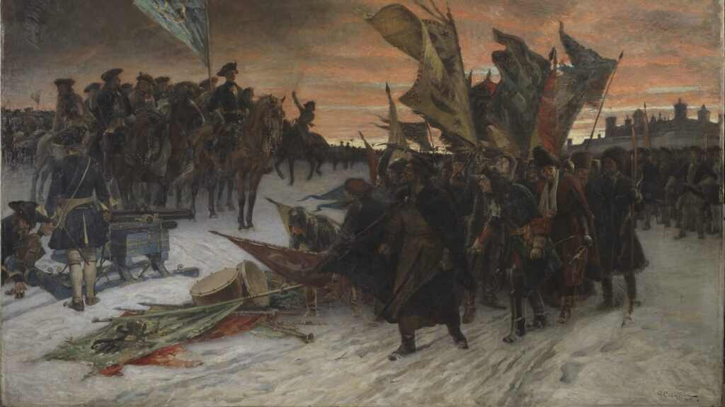 Narva, målning av Gustaf Cederström, 1905. Stockholms Nationalmuseum
